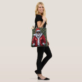 Tote Bag Uniquely Black Santa Large Shoulder Tote (Sur le modèle)