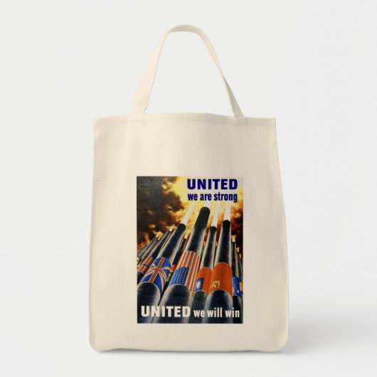 Tote Bag Unis Nous sommes forts (Devant)