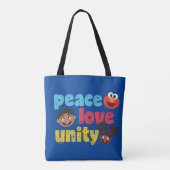 Tote Bag Unité de l'amour pour la paix (Dos)