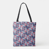 Tote Bag United Kingdom UK flag BY MASANSER PIXELAT (Dos)