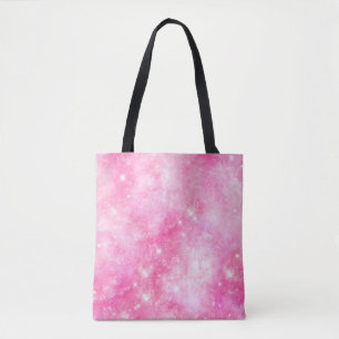 Tote Bag Univers de galaxie rose