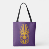 Tote Bag Université d'Albany Chef de la mascotte Great Dane (Dos)