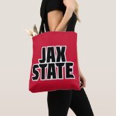 Tote Bag Université d'État de Jacksonville JAX STATE Texte (De près)
