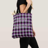 Tote Bag Université Furman Tartan (De près)
