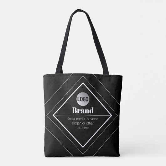 Tote Bag Upload Your Logo & Customizable Text Design (Dos)
