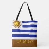 Tote Bag Uruguay Drapeau rayé Pays Garde-voyage (Dos)