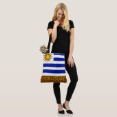 Tote Bag Uruguay Drapeau rayé Pays Garde-voyage (Sur le modèle)