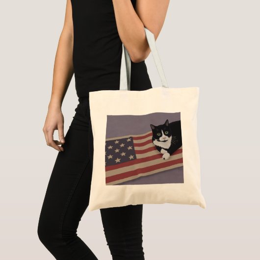 Tote Bag USA Cat (Devant (produit))