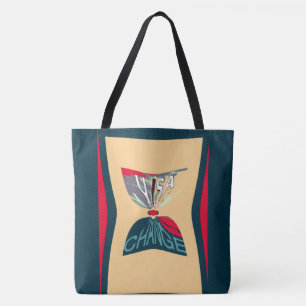 Tote Bag Usa Change Beautiful Extraordinaire Text Quote Des
