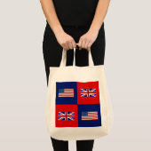 Tote Bag USA Flag & UK Flag Pattern (Devant (produit))