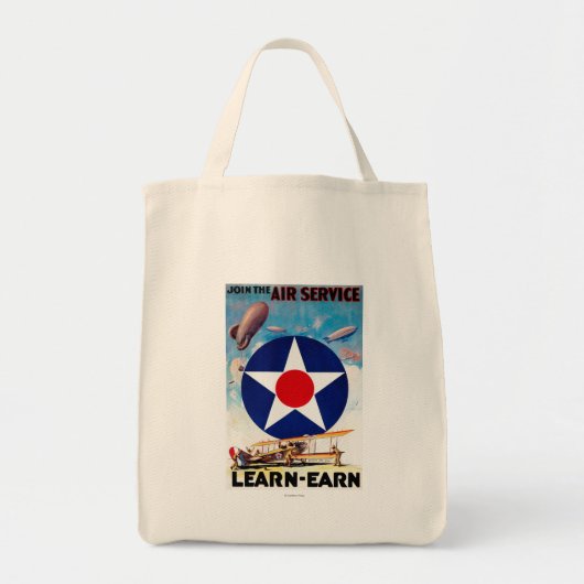 Tote Bag USA - Rejoignez le service aérien Learn-Earn (Devant)