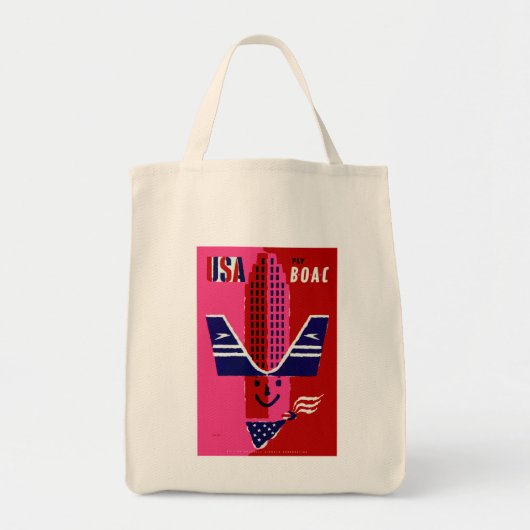 Tote Bag USA ~ Vol BOAC (Devant)