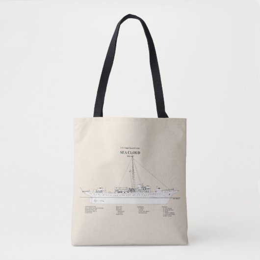 Tote Bag USCG Cutter Sea Cloud wpg-284 - SBD (Devant)