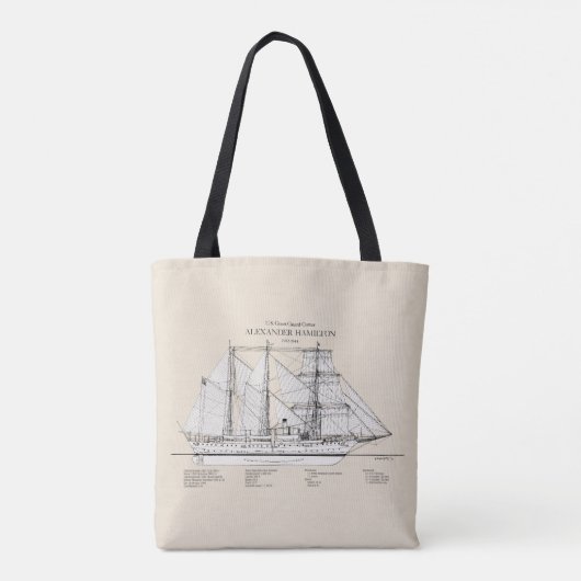 Tote Bag USCGC Alexander Hamilton wix-272 - SBD (Dos)