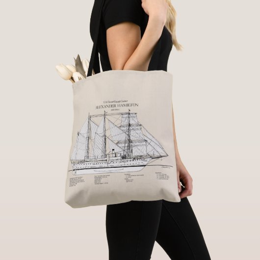 Tote Bag USCGC Alexander Hamilton wix-272 - SBD (De près)