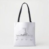 Tote Bag USCGC Escanaba wpc-77 - BD (Devant)