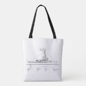Tote Bag USCGC Escanaba wpc-77 - BD (Dos)