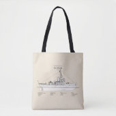 Tote Bag USCGC Escanaba wpc-77 - SBD (Devant)