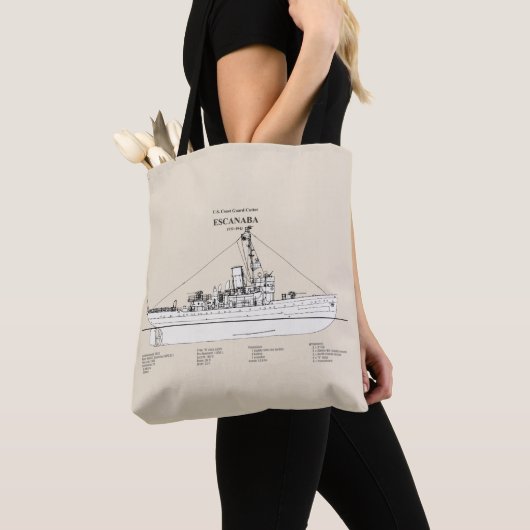 Tote Bag USCGC Escanaba wpc-77 - SBD (De près)