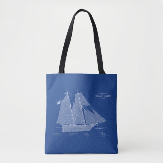 Tote Bag USRC Alexander Hamilton - ABD (Devant)
