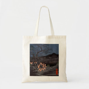 Tote Bag Utagawa Hiroshige - Le réveillon du Nouvel An tire