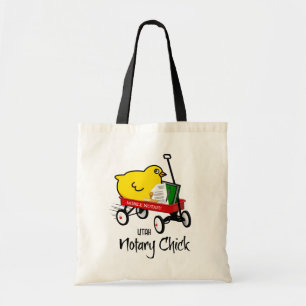 Tote Bag Utah Mobile Notaire Chick Red Wagon