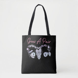 Tote Bag Utérus femelle pousse une fleur de pair Ovary Fé