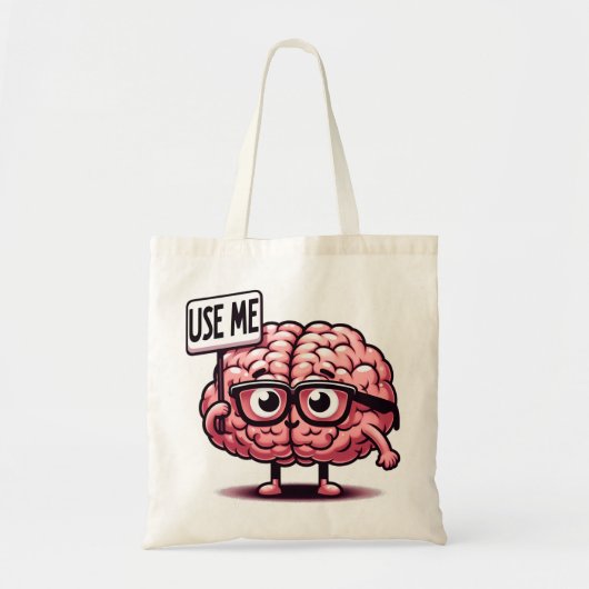 Tote Bag Utiliser mon chevalet de cerveau drôle (Devant)