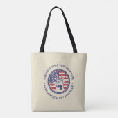 Tote Bag Utiliser Votre Vote Badge De Liberté Patriotique (Dos)