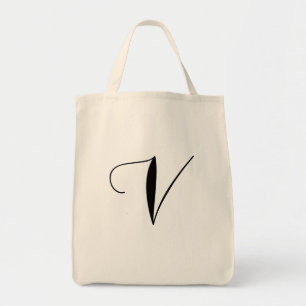 Tote Bag V est pour Fourre-tout végétalien