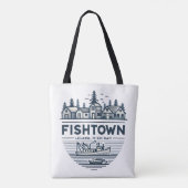 Tote Bag Vacances à Fishtown Leland Michigan (Dos)