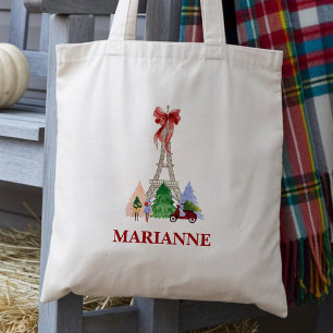 Tote Bag Vacances à la Tour Eiffel de Paris en France Noël