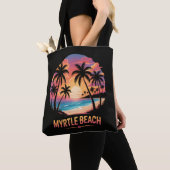 Tote Bag Vacances à Myrtle Beach Surfeur (De près)