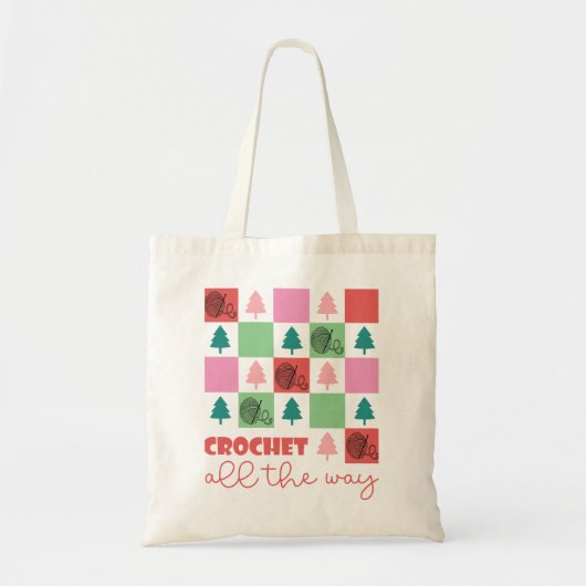Tote Bag Vacances Crochet Vibes Tout le chemin (Devant)