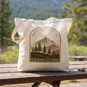 Tote Bag Vacances de famille à Retro Mountain Marron ID1136