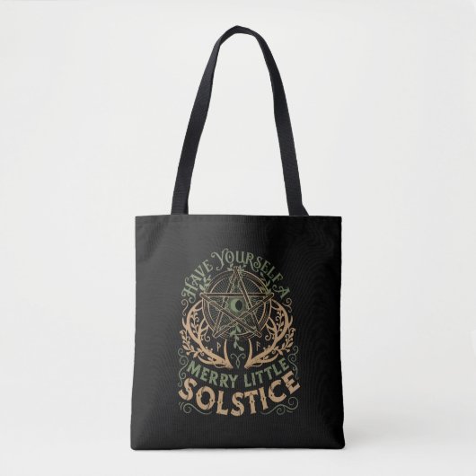 Tote Bag Vacances de Noël Yule Solstice d'Hiver (Devant)