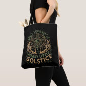Tote Bag Vacances de Noël Yule Solstice d'Hiver (De près)