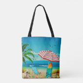 Tote Bag Vacances d'été sur la plage, Détente (Dos)