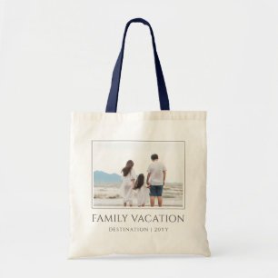 Tote Bag Vacances en famille élégantes   Photo de voyage en