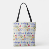Tote Bag Vacances en Grèce Minimalisme (Dos)