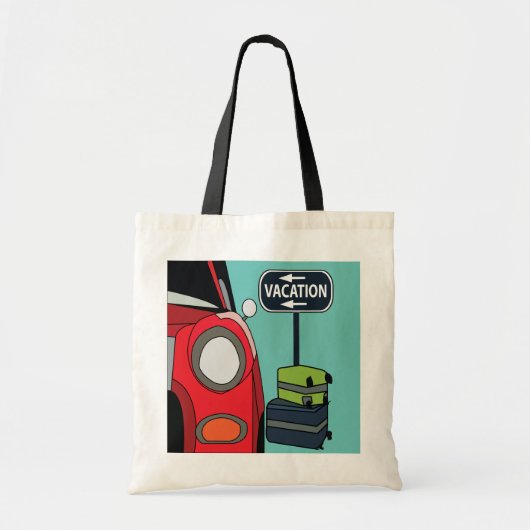 Tote Bag Vacances en road trip (Devant)