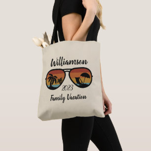 Tote Bag Vacances familiales personnalisées
