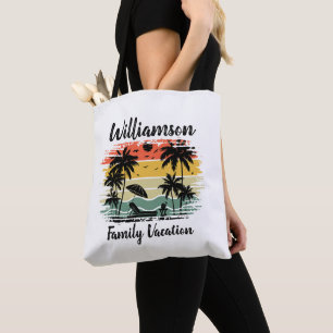 Tote Bag Vacances familiales personnalisées