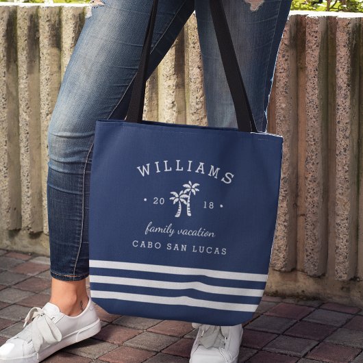 Tote Bag Vacances familiales personnalisées