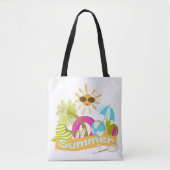 Tote Bag Vacances plage d'été soleil souriant en lunettes d (Devant)