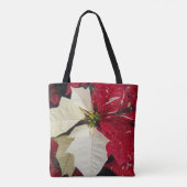 Tote Bag Vacances Poinsettia Rouge et Blanc (Dos)