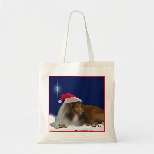 Tote Bag Vacances Sheltie Fourre-tout (Devant)