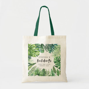 Tote Bag Vacances tropicales de bachelorette de palmette et