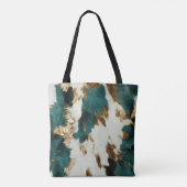 Tote Bag Vache blanche de l'Ouest Emerald Gold (Dos)