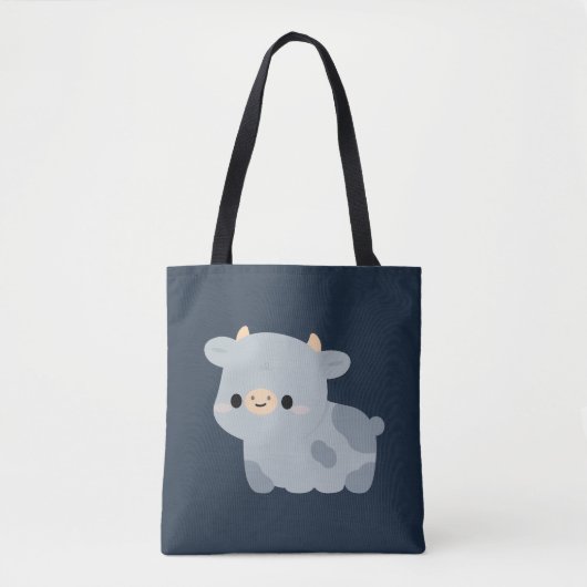 Tote Bag Vache Blue Belge (Devant)